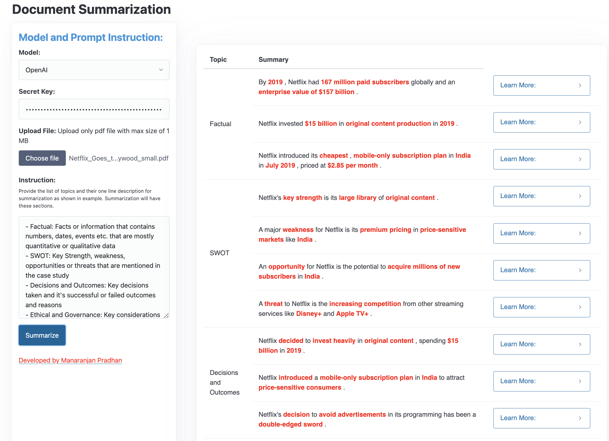 summary-tool